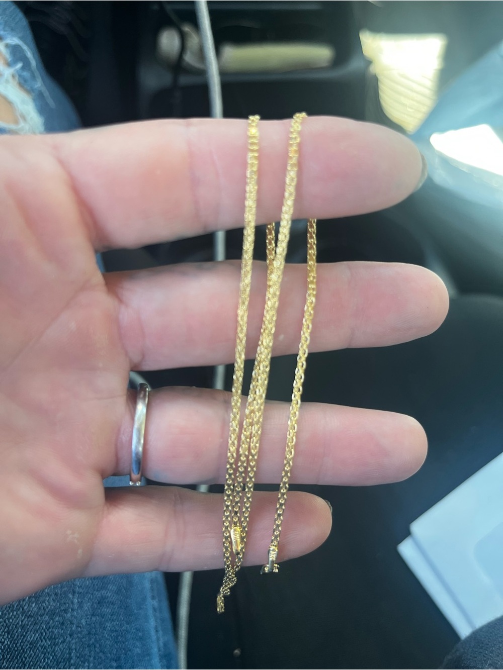 10k real gold biz mark Layered Gold-Chain Necklace